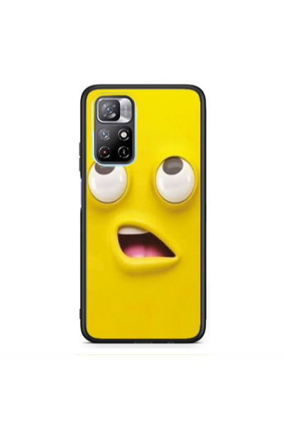 Other Xiaomi Poco M4 Pro 5G Confused face Black Glossy Θήκη