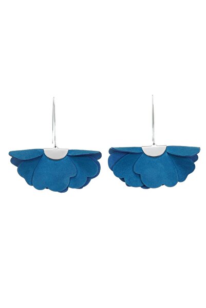 HAIArt Small Flower Earrings - Denim Blue