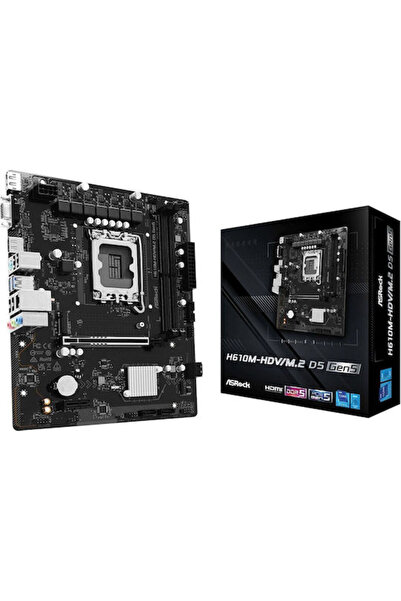 ASR H610M-HDV/M.2 D5 Rev 5.0 Μητρική πλακέτα Micro ATX με υποδοχή Intel 1700