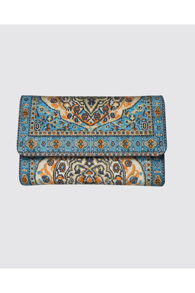 safaya Ghaim Kilim Inspired Woven Ladies Wallet