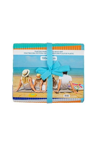 OEM Double Colorful Striped Beach Mat, 180 x 180 cm, Spacious and Practical