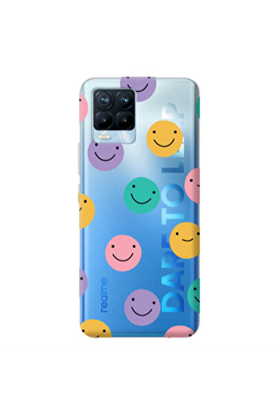 Other Realme 8 Pro Colorful smiles Transparent Silicone TPU Θήκη
