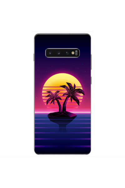 Other Samsung S10 Plus Moon and Palmie Transparent Silicone TPU Θήκη