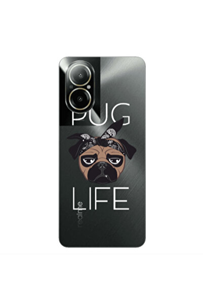 Other Realme C67 Pug Life Transparent Silicone TPU Θήκη