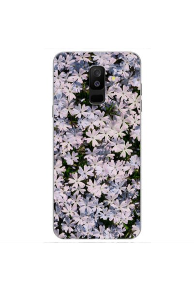 Other Samsung A6 Plus Flowers white Transparent Silicone TPU Θήκη