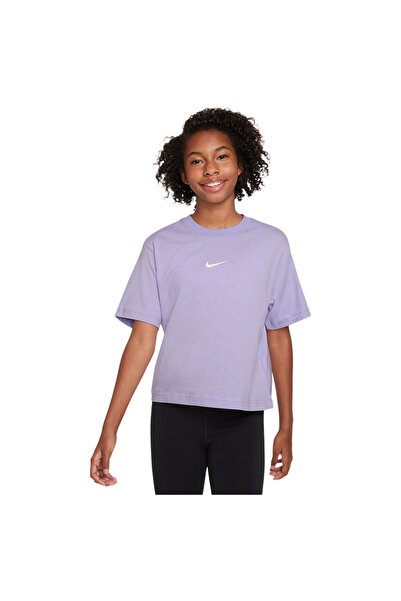 Nike Kids Short-Sleeve T-Shirt: Sportswear Essentials Boxy Tee L / 12–13Y