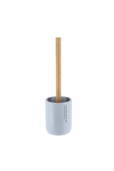 Tendance High Quality Polyresin and Bamboo Toilet Brush 36 x 10.4 x 10.4 cm