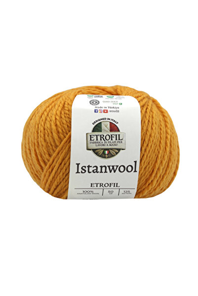 Etrofil Istanwool Fire de tricotat Muștar 100% Lână Turcească 50g 125m (72279)