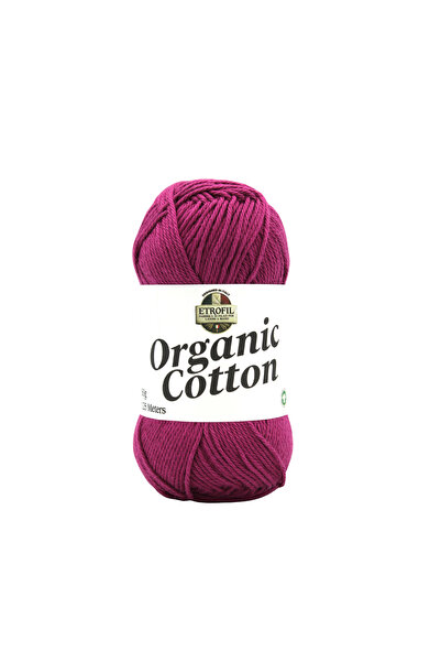 Etrofil Organic Cotton Knitting Yarn Fuchsia 100% Organic Cotton 50g 125m (76...