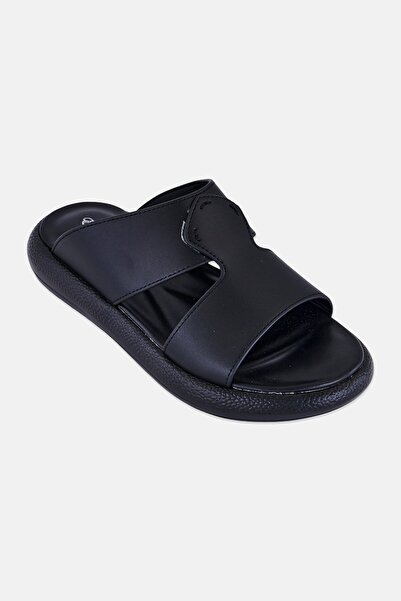 English Laundry Men Slip On Arabic Sandals, Black