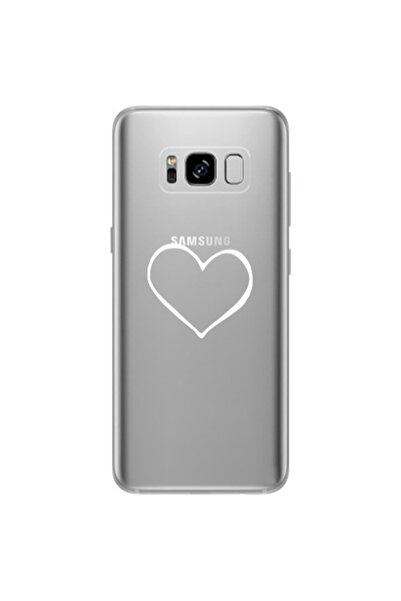 Other Samsung S8 Plus White heart Transparent Silicone TPU Θήκη