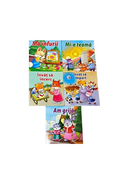 Jumbo Set Carti Educative, de Sentimente si de Comportament, "Invat sa impart...
