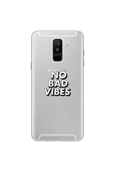 Other Samsung A6 Plus No bad vibes Transparent Silicone TPU Θήκη