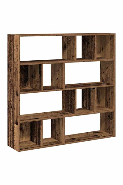 vidaxl Bookcase/Room divider, Old wood, 105x24x102 cm
