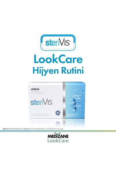 MEDIZANE LookCare SteriVIS Hassas Göz Temizleme Mendili 10lu