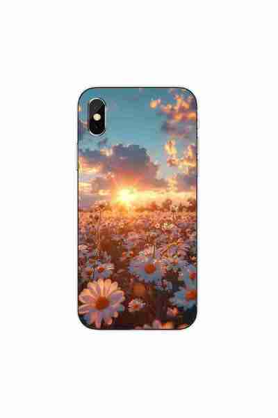 OEM Husa compatibila cu Apple iPhone XS Silicon Gel Tpu Model Rasarit cu Flori