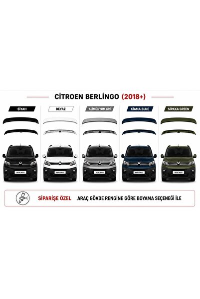 CITROEN BERLINGO 2018+ ABS PLASTİK BEYAZ SPOİLER