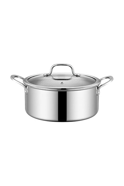SWISS Pot Haus-Zermatt, stainless steel with 3 layers, 20x8.5 cm, 2.4 L, silver