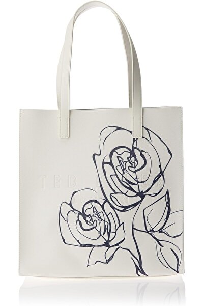 Ted Baker Large Iconic Yemkon Linear Rose Bag, One Size, Cream