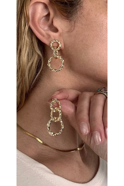 Niloshe&Sinoshe NS Accesories Gold Look Geometric Dangle Earrings