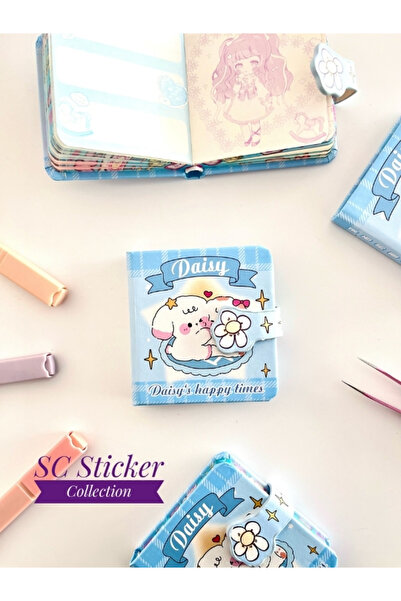 SC Sticker Collection Daisy Happy Times Temalı Sert Kapaklı 130 Yaprak Renkli...