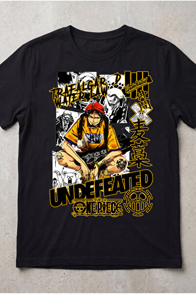 Silkensoul One Piece Trafalgar Law Undefeated Design Standard Fit Anime Unise...