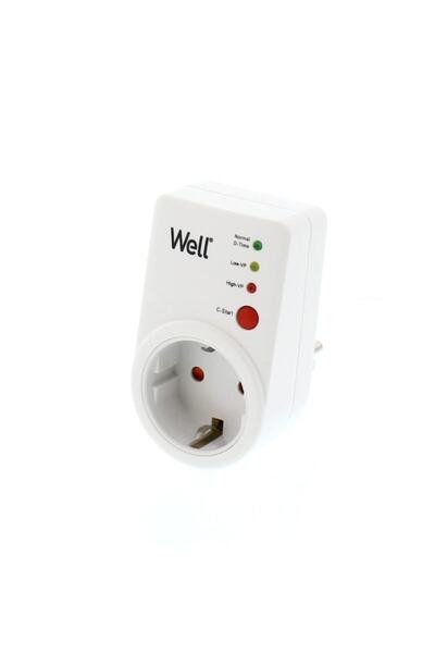 Well Ștecher Schuko WELL, cu protecție la tensiune joasă și înaltă, 15A, 165V...