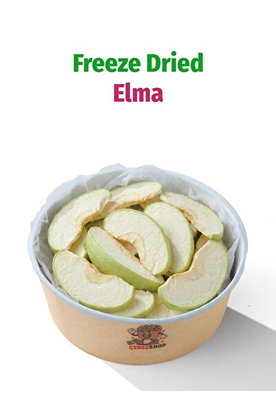 ÇITLAT ÇEREZ SHOP Freeze Dried Dilim Elma Dondurularak Kurutulmuş Meyve Cipsi...