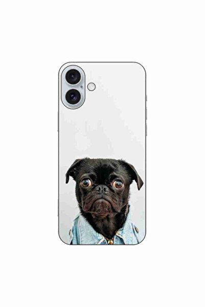 OEM Husa compatibila cu Apple iPhone 16 Plus Silicon Gel Tpu Model Pug Fashion