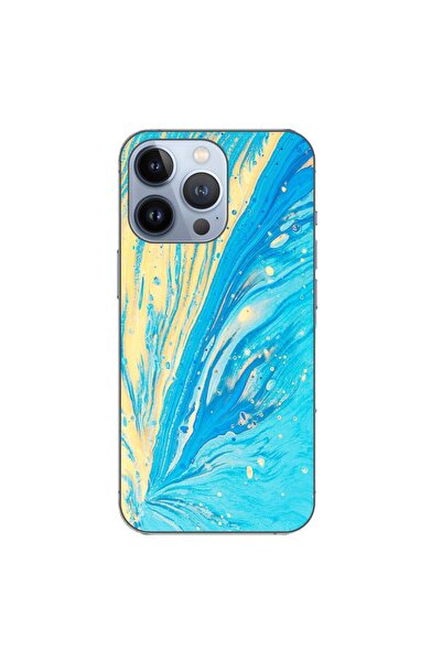 OEM Husa compatibila cu Apple iPhone 13 Pro Silicon Gel Tpu Model Aqua Bloom