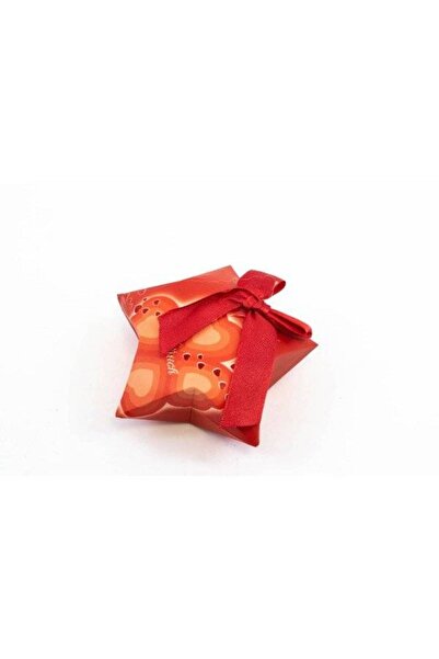 OEM Cutie Carton Pentru Marturii In Forma Stea Rosu 50/Set
