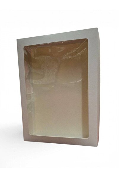 OEM Cutie Cadou Carton Alba Cu Fereastra Acetofan 30x40x7cm 12/Set