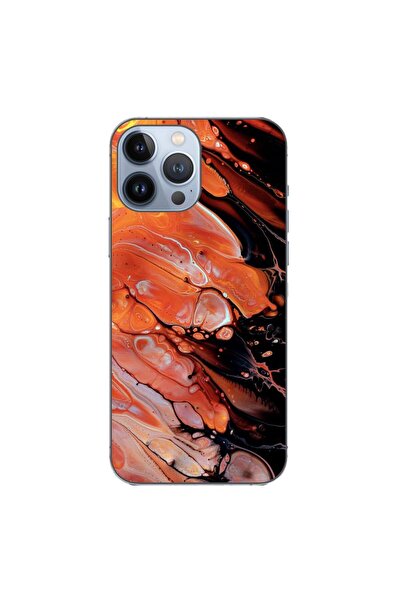 OEM Калъф, съвместим с Apple iPhone 13 Pro Max, силиконов гел TPU, с абстракт...