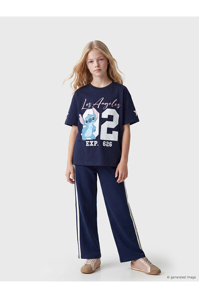 LC Waikiki Esvab • Modern & Distinctive Wide-Leg Girls' Soft Touch Sweatpants