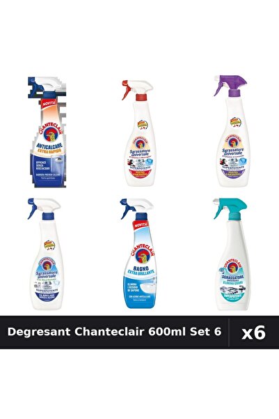 Chanteclair Set 6 Degresant Universal 600ml - Marsilia, Mosc Alb, Bicarbonat,...