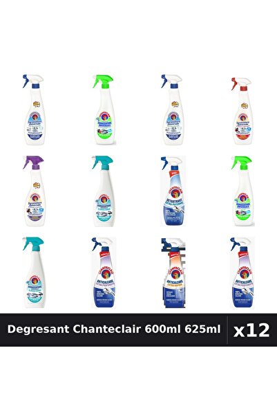 Chanteclair Set 12 Degresant Universal 600-625ml - Bicarbonat, Lămâie, Lavand...
