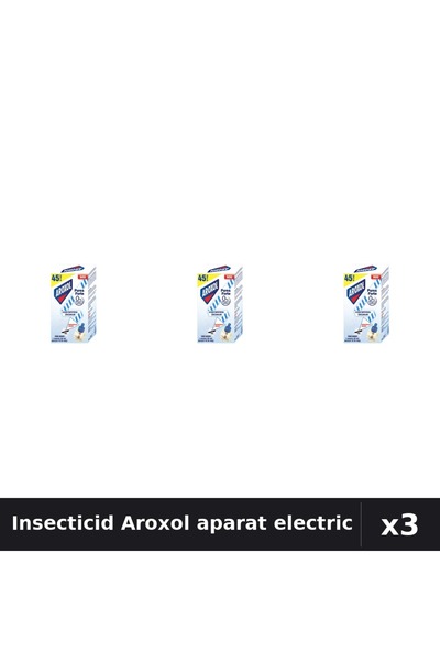 Aroxol Set 3 Aparat Electric & Rezerve - Insecticid Anti-Gandaci, Tantari, Muste