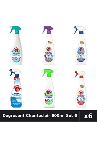 Chanteclair Set 6 Degresant Universal 600-625ml - Anti-Miros, Bicarbonat, Lam...