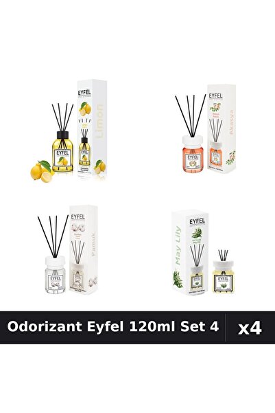 Eyfel Set 4 Odorizant Camera Betisoare - Lamaie, Acacia, Bumbac, Lacramioare ...