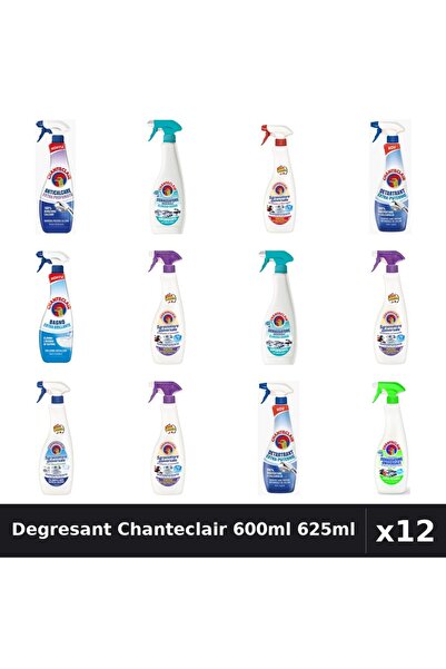 Chanteclair Pachet 12 Degresant Universal 600ml 625ml - 9 Arome Asortate Cura...