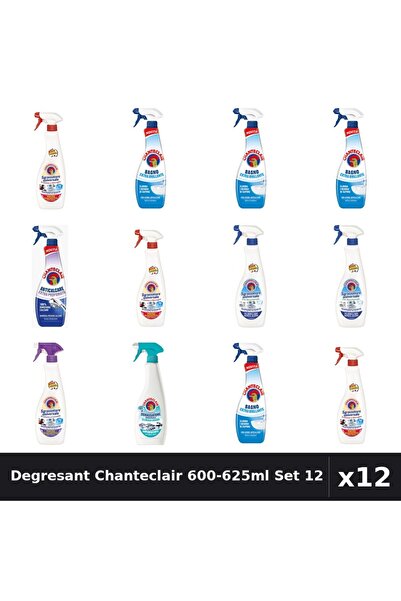 Chanteclair Set 12 Degresant Universal 600-625ml - 6 Arome Asortate, Anticalc...