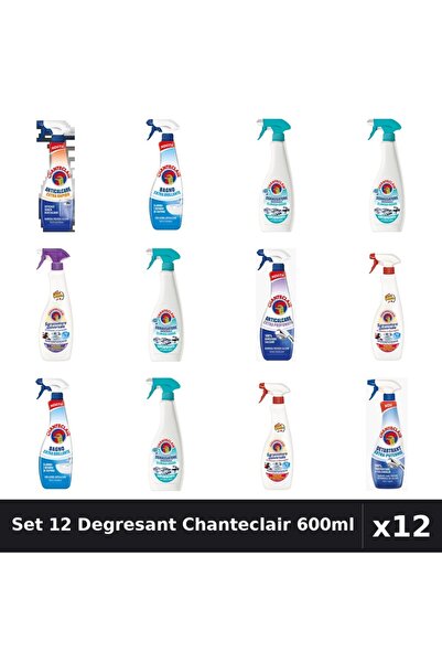 Chanteclair Set 12 Degresant Universal 600ml - Anti-Miros, Extra Parfumat, Ex...