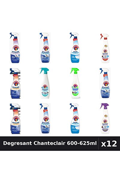 Chanteclair Set 12 Degresant Universal 600-625ml - 8 Arome, Anticalcar, Detar...