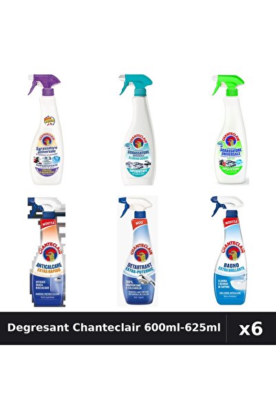 Chanteclair Set 6 Degresant Universal 600ml-625ml - Lavanda, Lămâie, Anti-Mir...