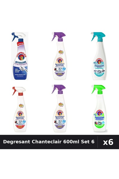 Chanteclair Set 6 Degresant Universal 600ml - Lavanda, Lamaie, Marsilia, Mosc...