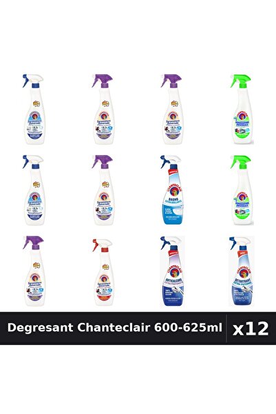 Chanteclair Set 12 Degresant Universal 600-625ml - 8 Arome, Anticalcar, Detar...
