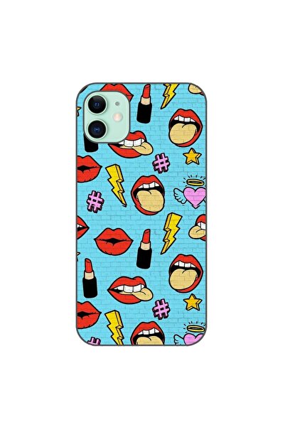 OEM Husa compatibila cu Apple iPhone 11 Silicon Gel Tpu Model Pop Art Lips