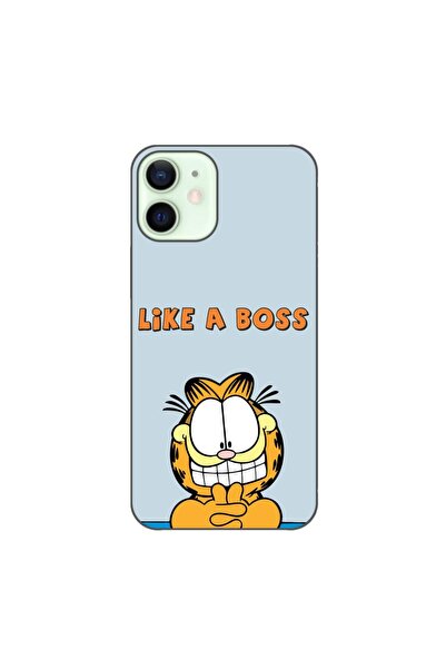 OEM Husa compatibila cu Apple iPhone 12 Mini Silicon Gel Tpu Model Garfield L...