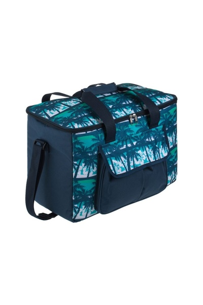 OEM Geanta Izoterma Albastra cu Model Palmieri Bleu 42x23x29cm - 28lt, Ideal ...