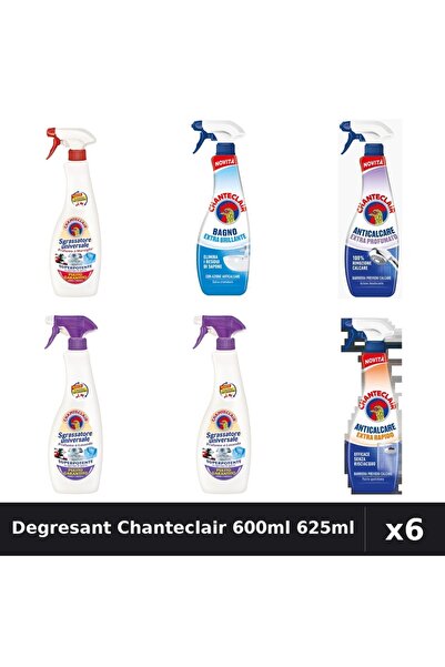 Chanteclair Set 6 Degresant Universal 600ml-625ml - Marsilia, Lavanda, Mosc A...